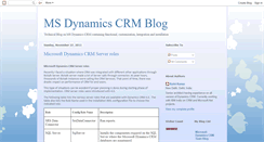 Desktop Screenshot of msdynamicscrmblog.blogspot.com