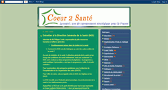 Desktop Screenshot of coeur2sante.blogspot.com