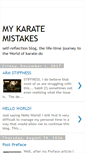 Mobile Screenshot of mykaratemistakes.blogspot.com