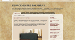 Desktop Screenshot of espacioentrepalabras.blogspot.com