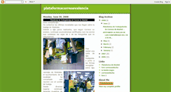 Desktop Screenshot of plataformacorreosvalencia.blogspot.com