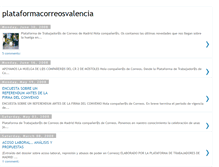 Tablet Screenshot of plataformacorreosvalencia.blogspot.com