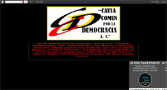 Desktop Screenshot of causacomunporlademocracia.blogspot.com