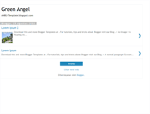 Tablet Screenshot of greenangel-anbutemplate.blogspot.com