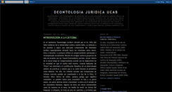 Desktop Screenshot of deontologiajuridicaucab.blogspot.com