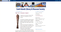 Desktop Screenshot of cookislandslibraryandmuseum.blogspot.com