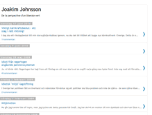 Tablet Screenshot of joakimjohnsson.blogspot.com