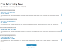Tablet Screenshot of freeadvertisingzone.blogspot.com