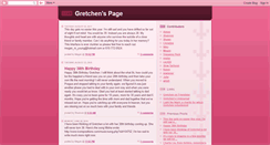 Desktop Screenshot of gretchenspage.blogspot.com