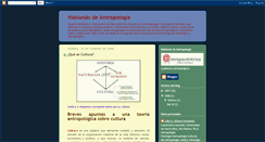Desktop Screenshot of hablandodeantropologia.blogspot.com
