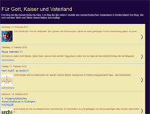 Tablet Screenshot of fuergottkaiserundvaterland.blogspot.com