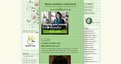 Desktop Screenshot of namenecklacecollections.blogspot.com