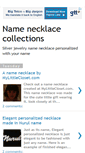 Mobile Screenshot of namenecklacecollections.blogspot.com