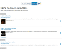 Tablet Screenshot of namenecklacecollections.blogspot.com