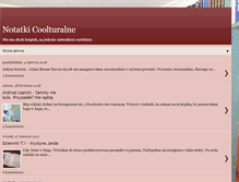 Tablet Screenshot of notatkicoolturalne.blogspot.com