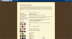 Desktop Screenshot of 52-weeks-a-year.blogspot.com