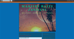 Desktop Screenshot of masjidibaiti.blogspot.com