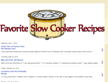 Tablet Screenshot of favoriteslowcookerrecipes.blogspot.com