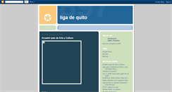 Desktop Screenshot of ligadequito.blogspot.com