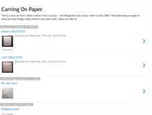 Tablet Screenshot of carvingonpaper.blogspot.com
