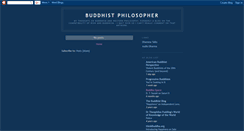 Desktop Screenshot of buddhistphilosopher.blogspot.com