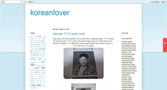 Desktop Screenshot of koreanlover87.blogspot.com