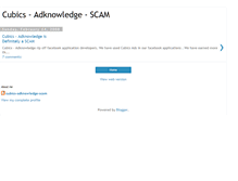 Tablet Screenshot of cubics-adknowledge-scam.blogspot.com
