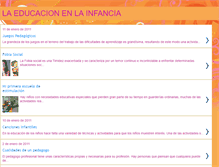 Tablet Screenshot of infanciaeducacion.blogspot.com