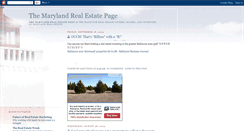 Desktop Screenshot of marylandrealestatepage.blogspot.com