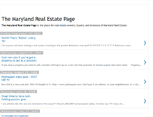 Tablet Screenshot of marylandrealestatepage.blogspot.com