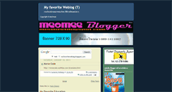 Desktop Screenshot of myfavoriteweblog.blogspot.com