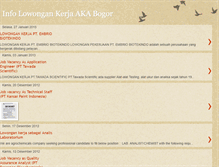 Tablet Screenshot of lokerakabogor.blogspot.com