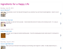 Tablet Screenshot of ingredientsforahappylife.blogspot.com