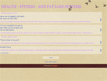 Tablet Screenshot of fat-loss-systems.blogspot.com