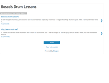 Tablet Screenshot of boscosdrumlessons.blogspot.com