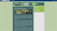 Desktop Screenshot of animalesviasextincion.blogspot.com