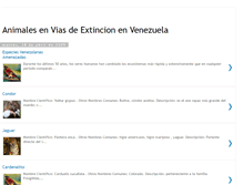 Tablet Screenshot of animalesviasextincion.blogspot.com