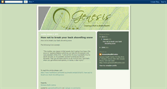 Desktop Screenshot of genesishealthcentre.blogspot.com