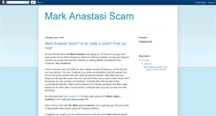 Desktop Screenshot of mark-anastasi-scam.blogspot.com