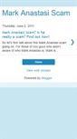 Mobile Screenshot of mark-anastasi-scam.blogspot.com