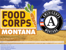 Tablet Screenshot of montanafoodcorps.blogspot.com