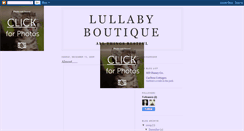 Desktop Screenshot of lullabyboutique.blogspot.com