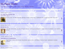 Tablet Screenshot of mypaperstudio.blogspot.com