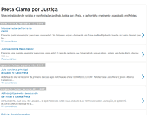 Tablet Screenshot of justicaparapreta.blogspot.com