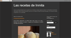 Desktop Screenshot of lasrecetasdeinmita.blogspot.com