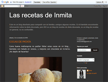 Tablet Screenshot of lasrecetasdeinmita.blogspot.com