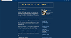 Desktop Screenshot of comeuppencefortuppence.blogspot.com