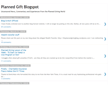 Tablet Screenshot of plannedgift.blogspot.com