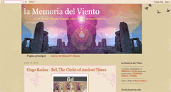 Desktop Screenshot of lamemoriadelviento.blogspot.com