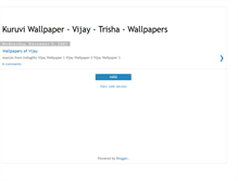 Tablet Screenshot of kuruvi-wallpapers.blogspot.com